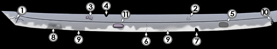 Дефекты катаны